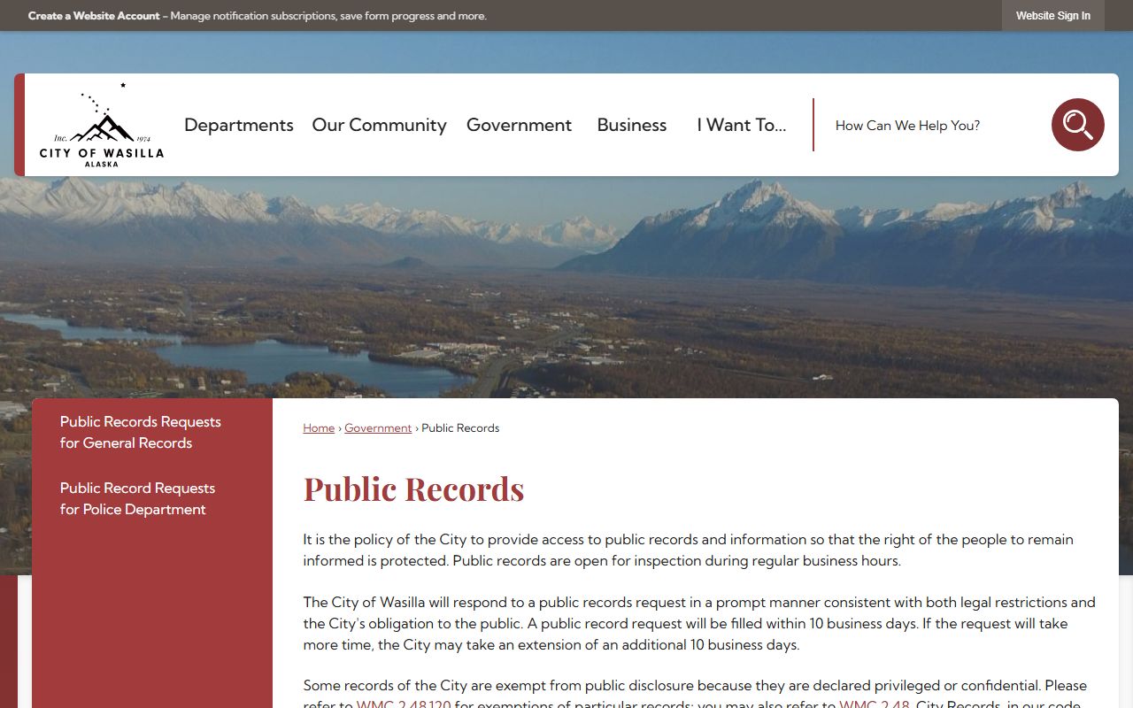 Meadow Lakes Alaska criminal history Wasilla public records